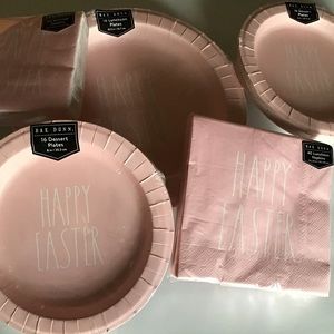 Rae Dunn HAPPY EASTER Paper Plates & Napkins